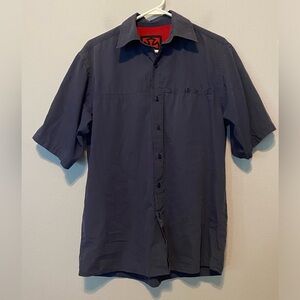 Independent Truck Company Poly/Cotton Short Sleeve Button Down Shirt Men's Small